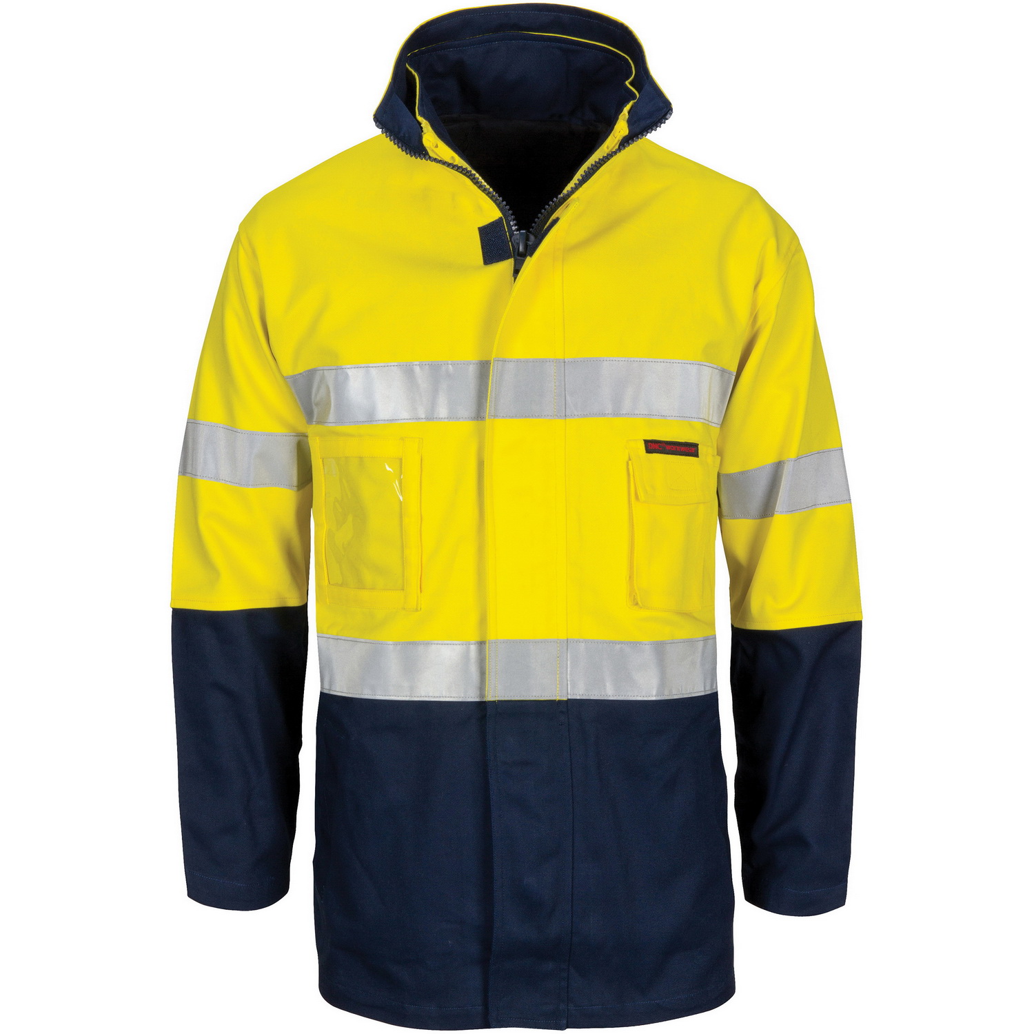 HiVis "4 IN 1" Cotton Drill Jacket with Generic R/Tape