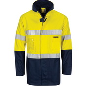 HiVis Cotton Drill "2 in 1" Jacket with Generic Reflective R/Tape