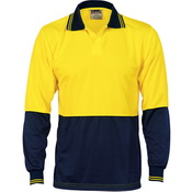 Hivis Two Tone Food Industry Polo - Long Sleeve