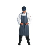 Pinstripe Full Bib Apron - No Pocket