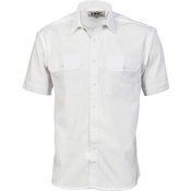 Work Shirt Poly Cotton S/S White M