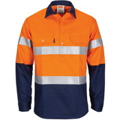 Patron Saint Flame Retardant 2 Tone Closed Front Cotton Shirt with 3M F/R Tape - L/S