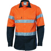 HIVIS D/N 2 TONE DRILL SHIRT