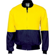 HiVis Two Tone Cott on Bomber Jacket