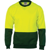 HiVis Two Tone Fleecy Sweat Shirt (Sloppy Joe) Crew-Neck