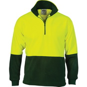 HiVis Two Tone 1/2 Zip Polar Fleece