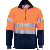 HiVis Two Tone 1/2 Zip Polar Fleece with CSR R/Tape