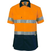 HiVis Two Tone Drill Shirt with 3M 8906 R/Tape - short sleeve