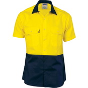 HiVis 2 Tone Cool-Breeze Cotton Shirt -
Short Sleeve