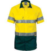 HiVis Cool-Breeze Cotton Shirt with 3M 8906 R/Tape - Short sleeve
