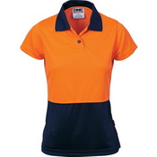 Ladies HiVis Two Tone Polo - Short Sleeve