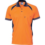 Cool-Breeze Contrast Mesh Polo - short sleeve