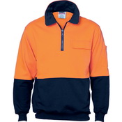 HiVis Two Tone 1/2 Zip Cotton Fleecy
Windcheater