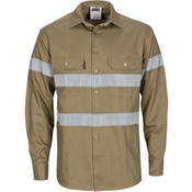 HiVis Cool-Breeze Cotton Shirt with Generic
R/Tape - Long sleeve