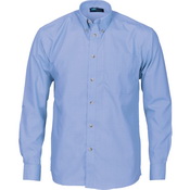 P/C Chambray Bus Shirt L/S Chambray S