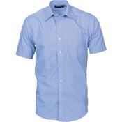 Poplin Business Shirts S/S Blue 38