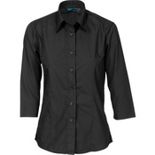 Ladies Polyester Cotton Shirt - 3/4 Sleeve