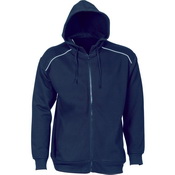 Mens Contast Piping Fleecy Hoodie