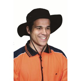 Brushed Heavy Cotton Hat Black S