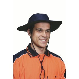 Canvas hat w/Toggle Navy S